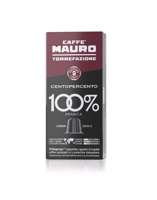 Nespresso® Kompatible Kapseln - CENTOPERCENTO 100% Arabica
